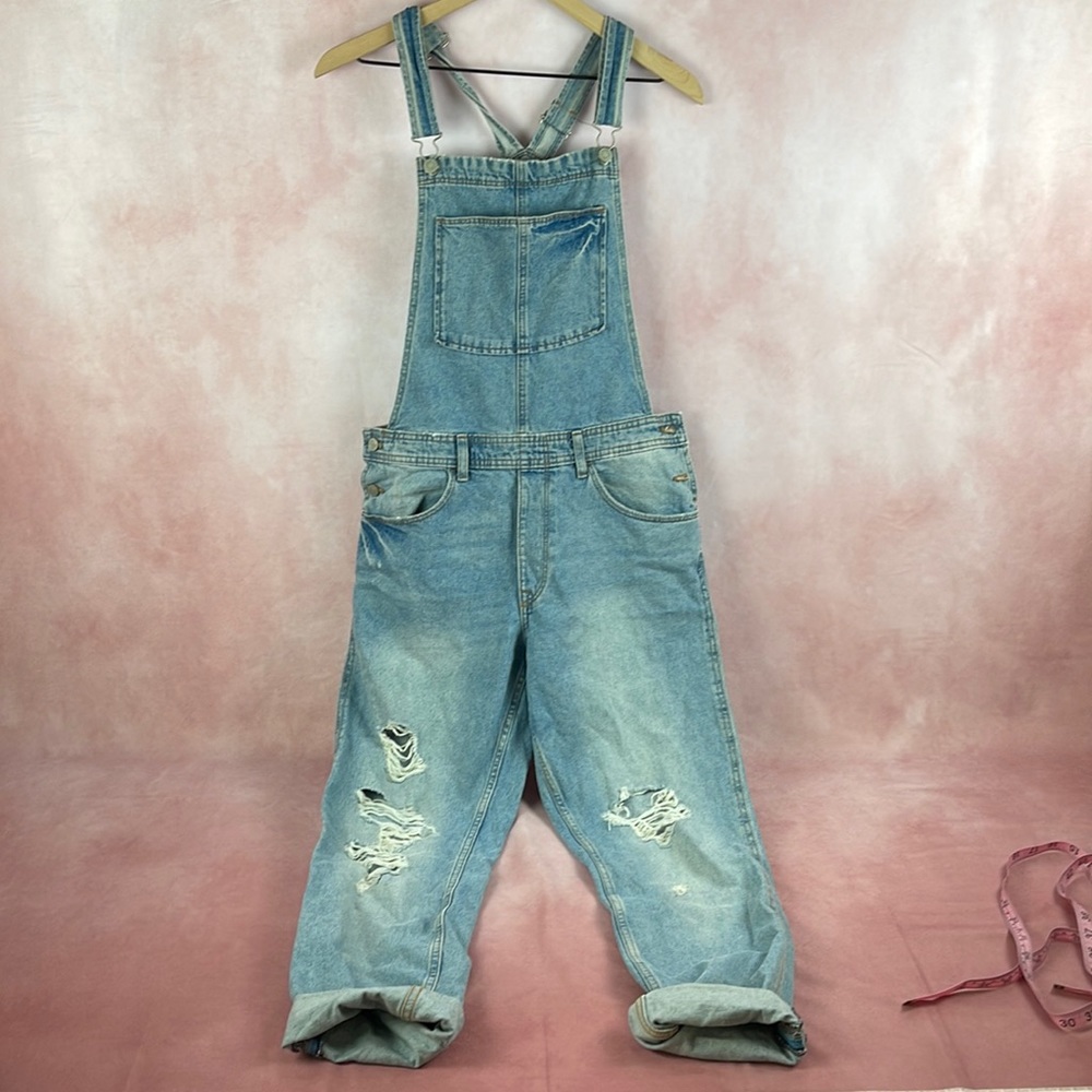 H&M Denim Overalls- Soft, Distressed, CottageCore, Jeans